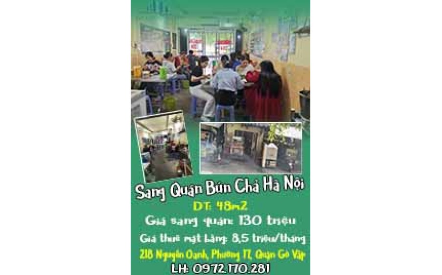 Sang Quán Bún Chả Hà Nội – Địa Chỉ 218 Nguyễn Oanh, Phường 17, Quận Gò Vấp